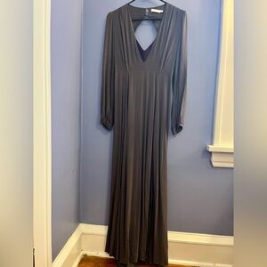 Elegant Gray Maxi Dress